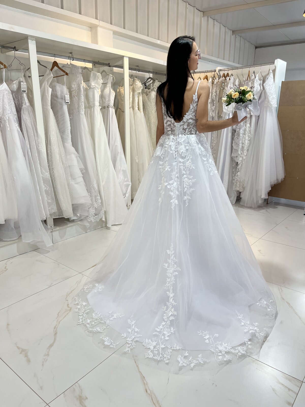 Detalhe de vestido Doce Flor Boutique